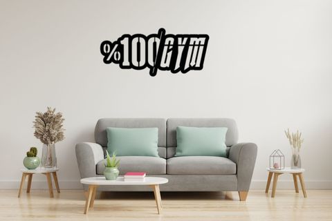 GYM LAZER KESİM TABLO, 59X22