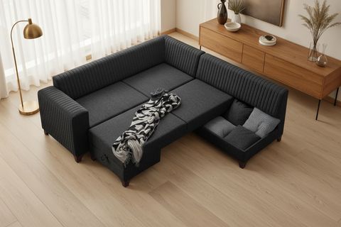 BERLİN KÖŞE KOLTUK, ANTRASİT, SAĞ KÖŞE