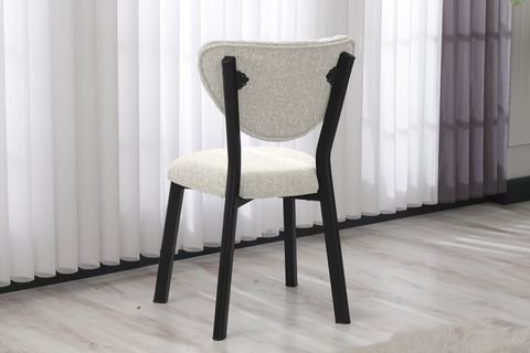 ELİS MUTFAK MASA TAKIMI, 2 SANDALYE, SİYAH, 70X70 CM, KREM