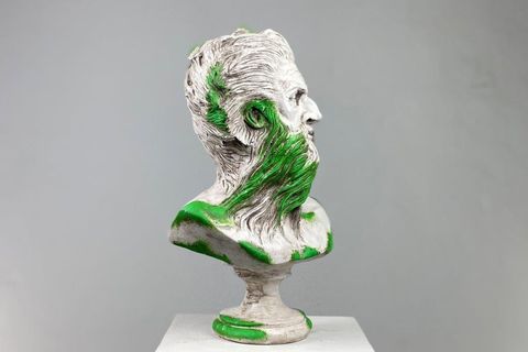 POSEIDON MOSSY POP ART DEKORATİF ROMA YUNAN HEYKELLERİ