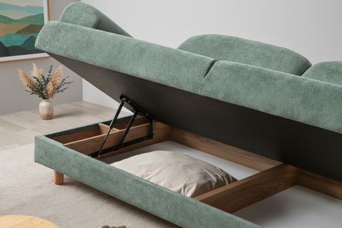 ATHENS YATAKLI SANDIKLI ÜÇLÜ KOLTUK, YEŞİL