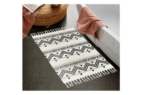 ELSE İSKANDİNAV DESENLİ TEKLİ BANYO PASPASI, 50X80 CM