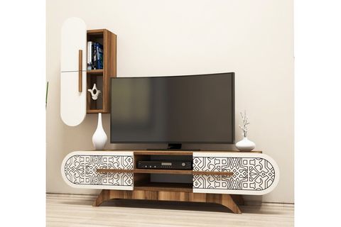 DEFNE TV ÜNİTESİ - KREM