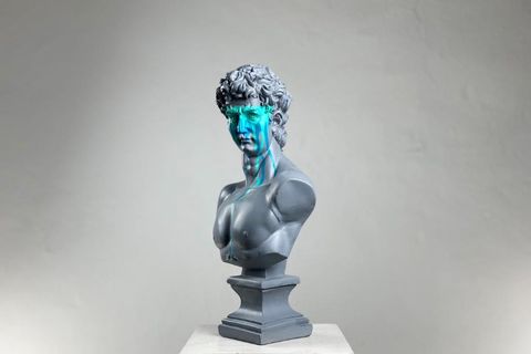 DAVID PASTEL POP ART DEKORATİF ROMA YUNAN HEYKELLERİ