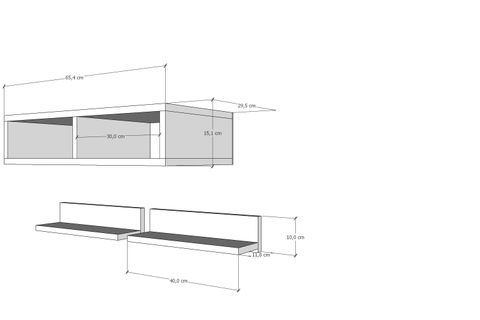AYDIN KİTAPLIKLI RAF, NRG-DVR-1004