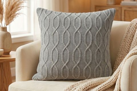 TRİKO PAMUK KIRLENT KILIFI, GRİ