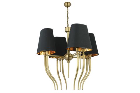 LAMPALUCE LUSSO ŞAPKALI SEKİZLİ AVİZE, SARI