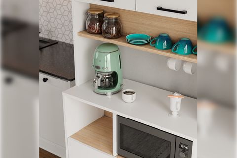 LAVO ÇOK AMAÇLI KAHVE KÖŞESİ DOLABI, 4 KAPAKLI RAFLI