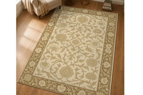 BEJ VİNTAGE DOKUMA TABAN HALI, 636 YNG 80X150 CM