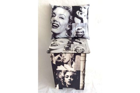 DEKORATİF PUFLU TABURE, MARİLYN
