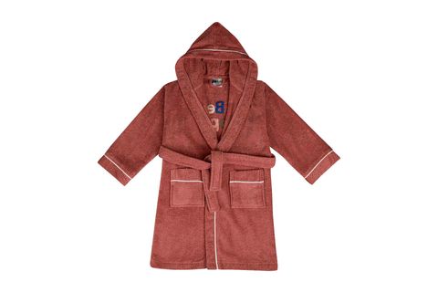 GREEN BLACK BE HAPPY PAMUK NAKIŞLI ÇOCUK BORNOZ, TERRA, 7-8 YAŞ