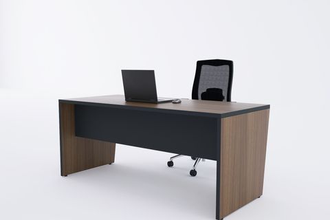 TUUNDESİGN PANEL ÇALIŞMA MASASI, CEVİZ ANTRASİT, 200 CM