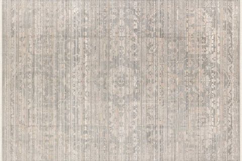 PERA HALI GÜMÜŞ GRİ VE BEJ ESKİTME DESENLİ MODERN HALI FMRT01 60X90 CM