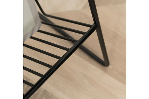 CREA YAN SEHPA, METAL, SİYAH