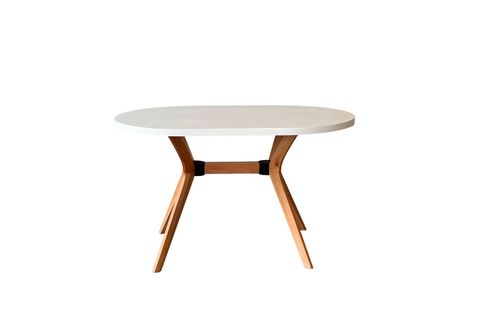 NİCOLY NATURAL BEYAZ MASA SANDALYE TAKIMI, 80X130