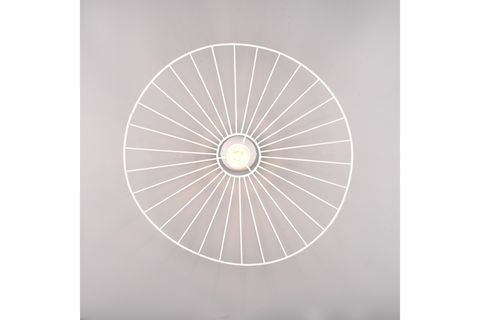 ZEYNEP ENDÜSTRİYEL BEYAZ KAFES AVİZE, 50 CM ÇAP