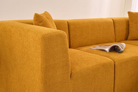 RAKS SERİSİ MODULER FULL SÜNGER KÖŞE KOLTUK, SAĞ VE SOL, TURUNCU