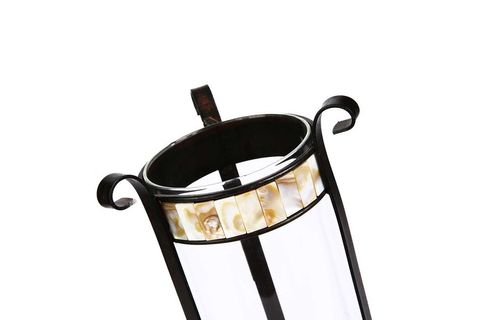 LUX DEKORATİF SEDEFLİ MUMLUK, 13X30 CM