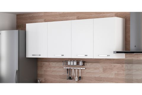MİNAR 215 CM MUTFAK DOLABI BEYAZ 215-B2-ÜST MODÜL
