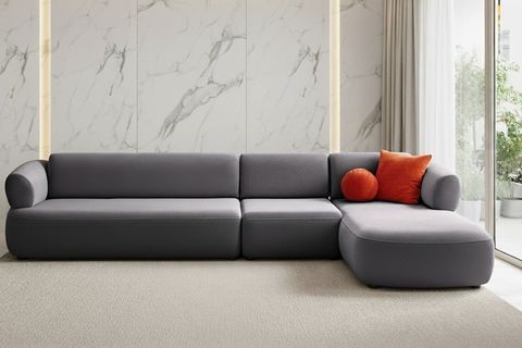 TURİN PİYONLU KÖŞE KOLTUK, SAĞ, KOYU GRİ