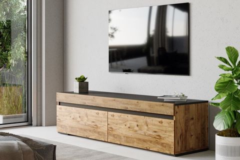 YURUDESİGN FUTURE TV ÜNİTESİ, ANTRASİT ÇAM