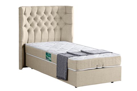 MATİLDA   BAZA BAŞLIK VE COMFORT YATAK SETİ, KREM, 90X190