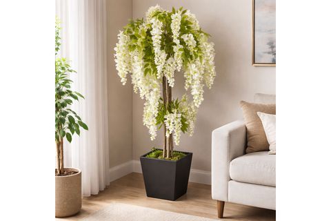 YAPAY BEYAZ WİSTERİA SALKIM AĞACI, 190 CM
