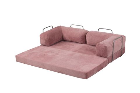 LİNA ÇOK AMAÇLI YATAKLI AKTİVİTE KOLTUĞU, PEMBE, 90X200