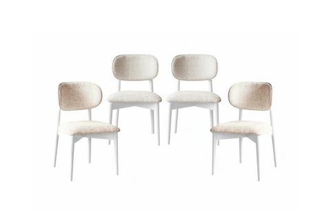 BENİN YUVARLAK MUTFAK MASA TAKIMI, BEYAZ, 80X130 CM