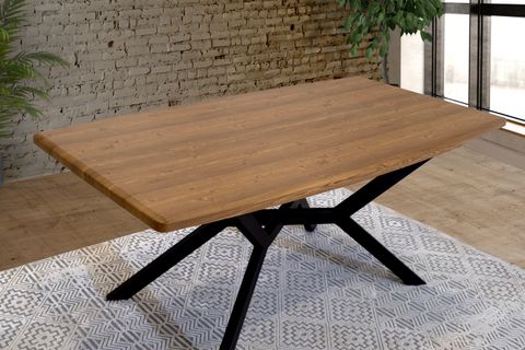 PLUS YEMEK MASASI, METAL AYAKLI, 180X90