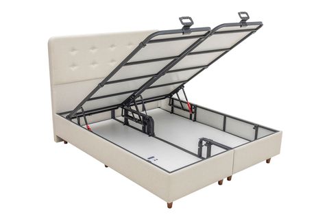 NOTTE BAZA VE BAŞLIK SETİ, KREM, 140X200