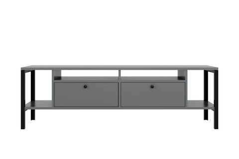 BELİNDA TV ÜNİTESİ, METAL AYAKLI, ANTRASİT, 180 CM