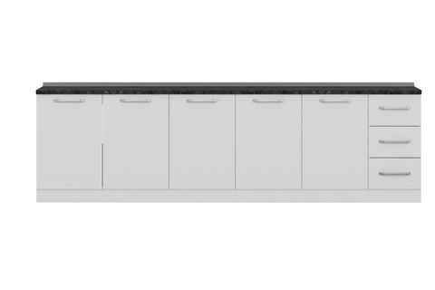 MİNAR 290 CM MUTFAK DOLABI BEYAZ 290-B2-ALT MODÜL