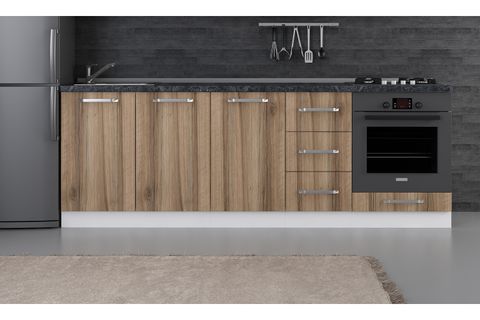 MİNAR 235 CM MUTFAK DOLABI BEYAZ DORE 235-D3-ALT MODÜL