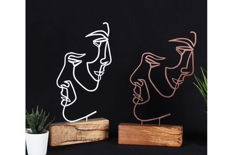 DEKORATİF OBJE FACES BRONZ