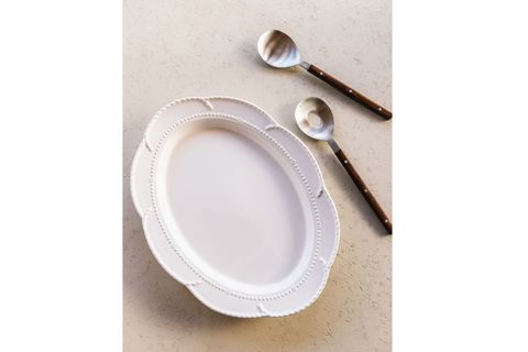 THE MİA GRANDE SERVİS TABAĞI BEYAZ 41X31 CM GRD0012