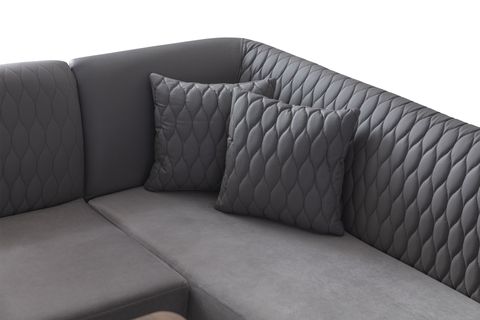 LİNA MUTFAK MASA TAKIMI, 1 MASA 1 KÖŞE TAKIM 2 SANDALYE , GRİ