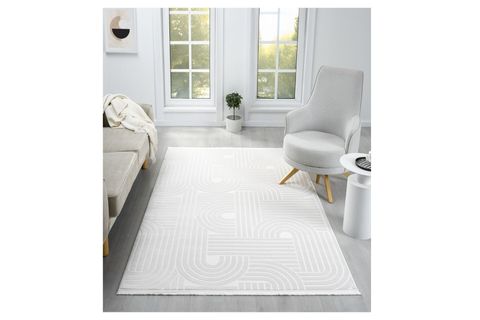 ASPENDOS AKRİLİK DOKUMA MAKİNE HALISI, 120X450, KREM, 5110