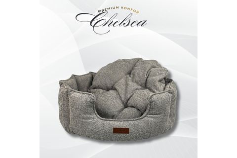 CHELSEA KÖPEK YATAĞI  GRİ XL BEDEN 92X92X32