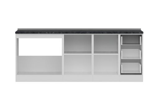 MİNAR 215 CM MUTFAK DOLABI BEYAZ 215-B1-ALT MODÜL