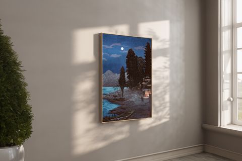 HİROAKİ TAKAHASHİ EL YAPIMI AHŞAP ÇERÇEVELİ TABLO, 50X70, III
