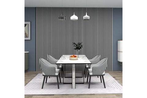 ENDA HOME AKUSTİK AKUPANEL DUVAR PANELİ, MDF, GRİ, 26 MM