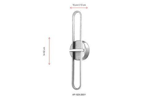 AVONNI LED ALİK 60264, SİYAH BOYALI, 15X13 CM