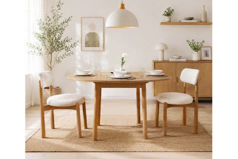 VİNA LUXE AÇILIR YUVARLAK MASA TAKIMI, MEŞE