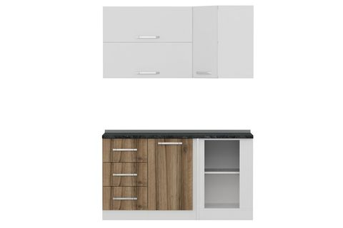 MİNAR 150CM KÖŞE MUTFAK DOLABI BEYAZ DORE K150D4