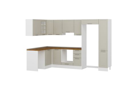 ALVİNKA 180 330X222 CM MBR_C KÖŞE MUTFAK DOLABI, KUMTAŞI SUNTALAM