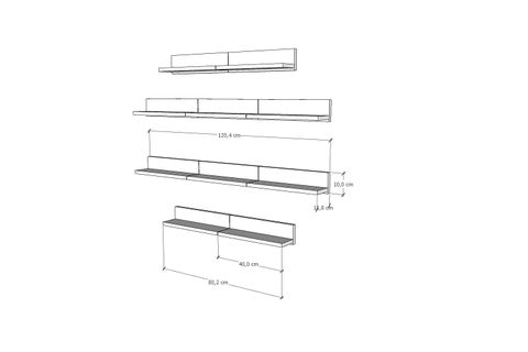 AYDIN KİTAPLIKLI RAF, NRG-DVR-1006