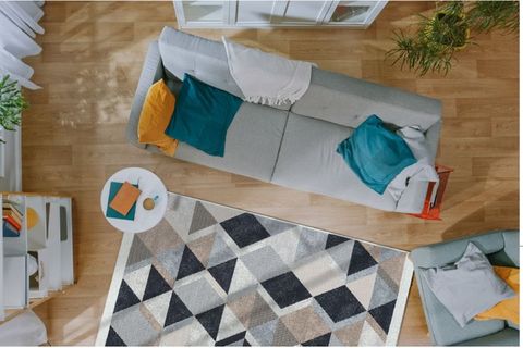ARORA KİLİM, SİYAH BEJ, 100X200