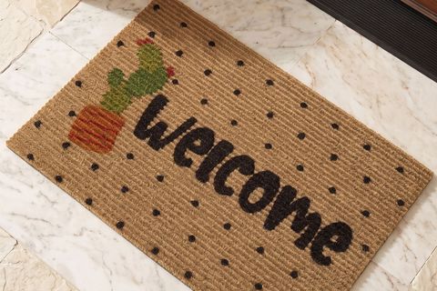 COCO WELCOME KAKTÜS PASPAS DIŞ KAPI PASPASI KAPI ÖNÜ PASPASI, 40X60