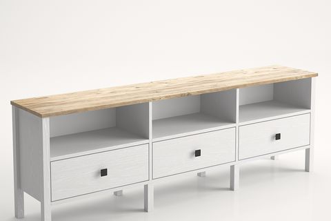 VENEZİA 3 ÇEKMECE 3 BÖLMELİ TV ÜNİTESİ, ATLANTİK ÇAM WOOD BEYAZ, 180 CM